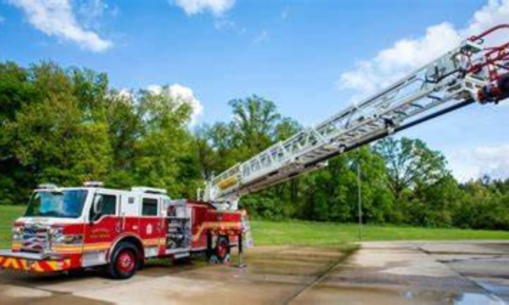 Fire Truck with Ladder Extended