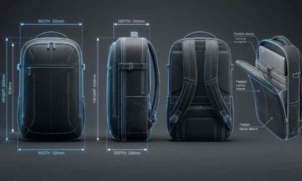 Backpack Height (Standard Size)