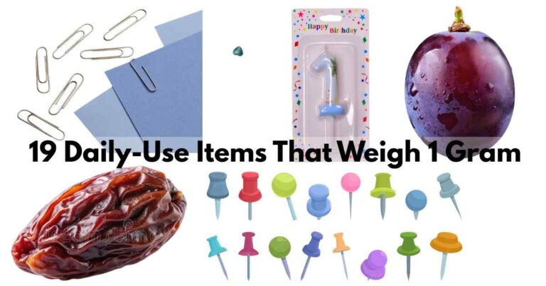 Daily-Use Items That Weigh 1 Gram Feature Image