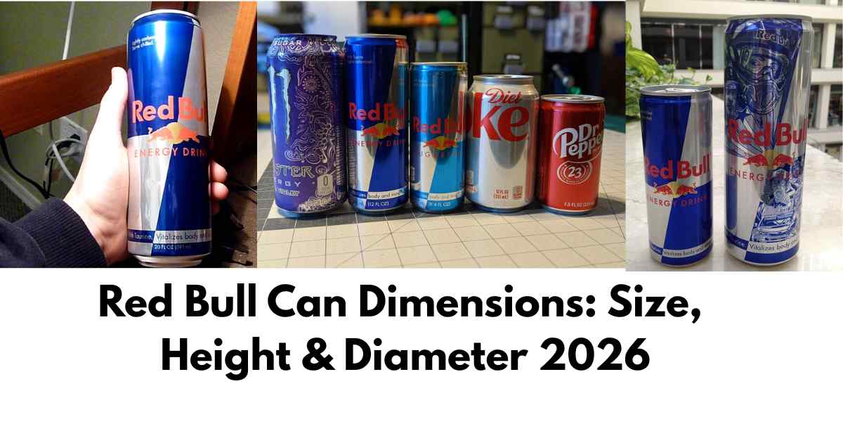 Red Bull Can Dimensions Size, Height & Diameter 2026 Feature Image