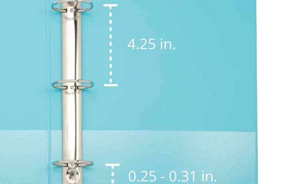 School Binder Spine to Edge Width