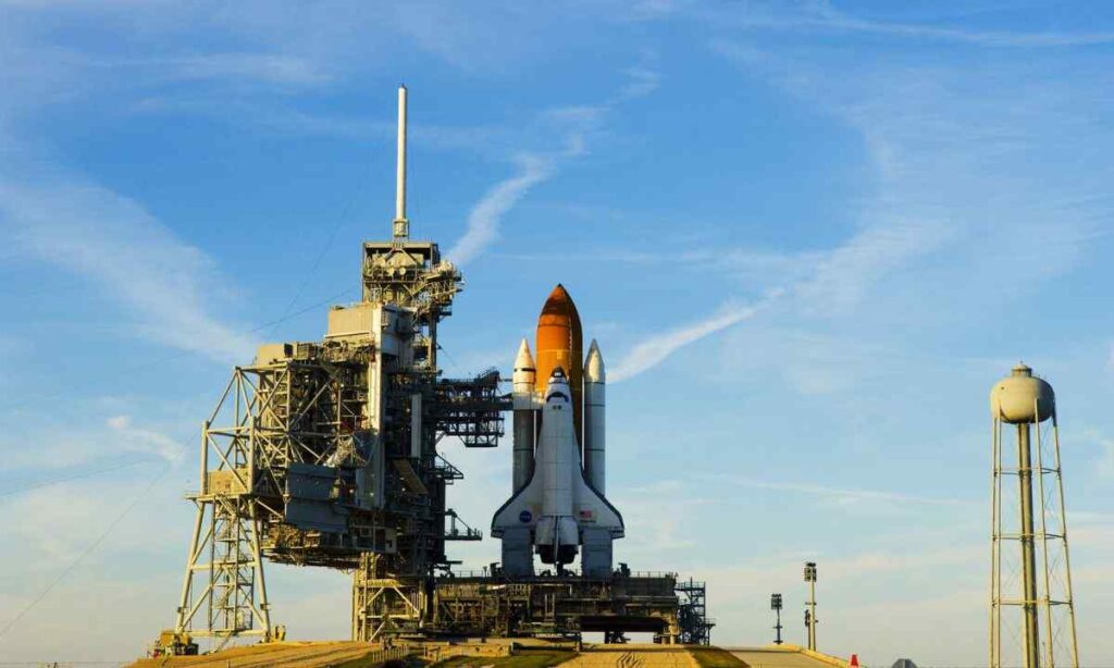 Space Shuttle on Launch Pad