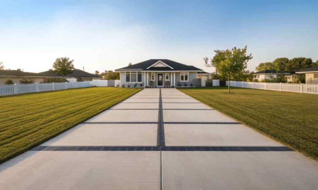 Suburban Driveway Length