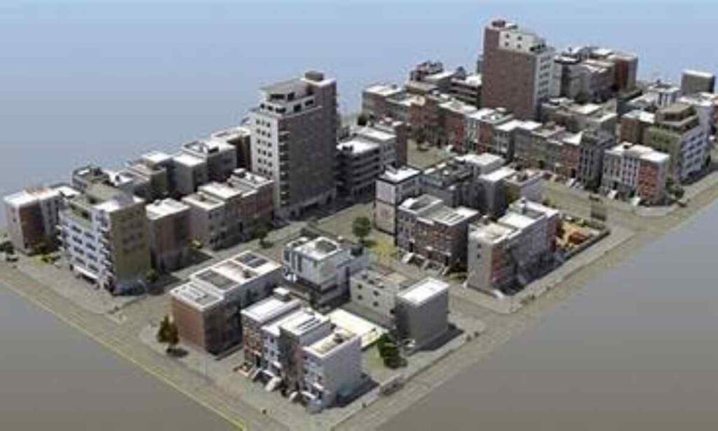 Three-Quarters of a City Block