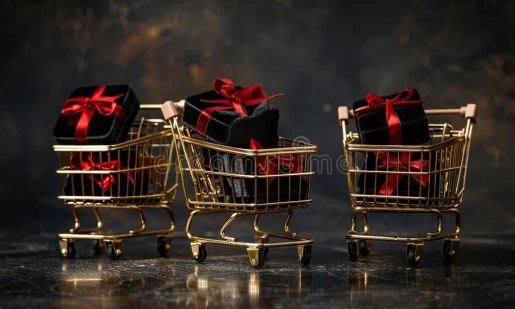 Three Shopping Carts (End-to-End)