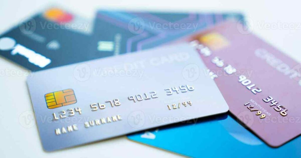 Two Credit Cards Stacked