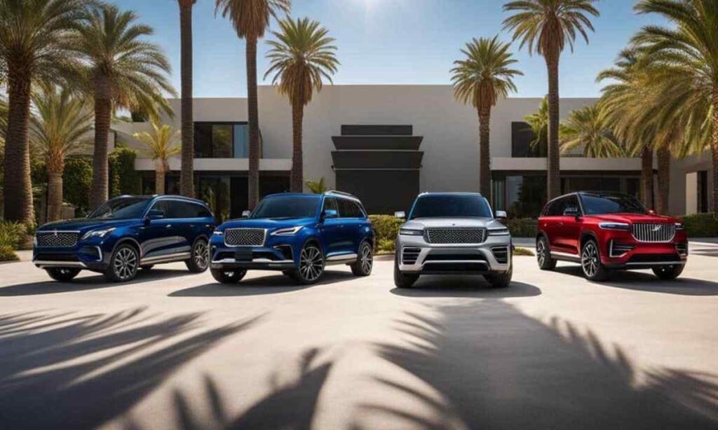 Two Large SUVs End-to-End