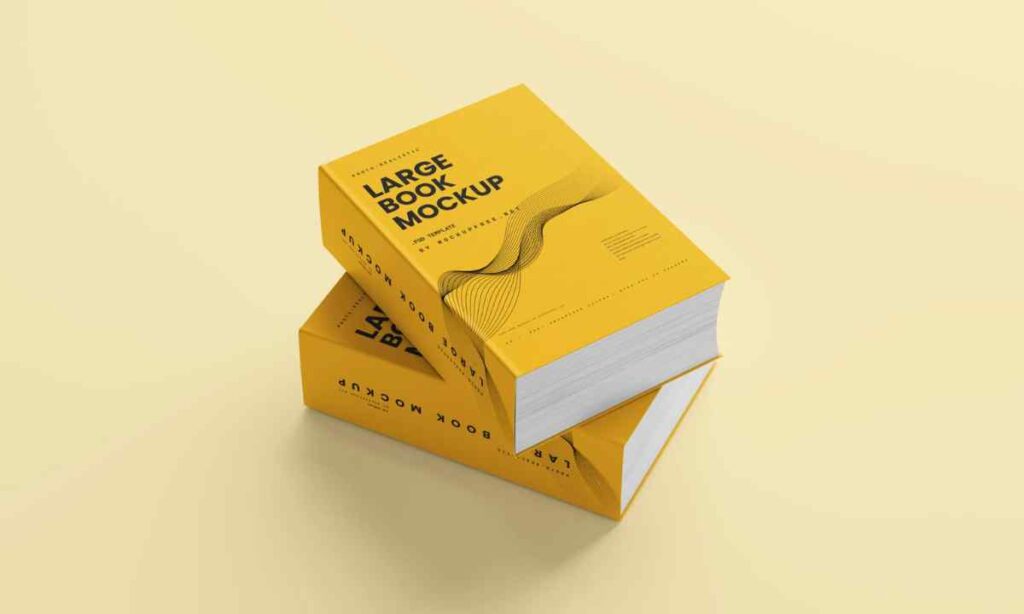 A Large Hardcover Book (Tall Format)