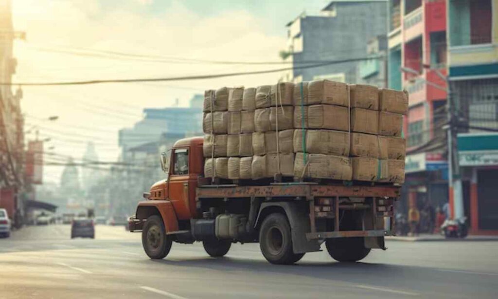 A Loaded Moving Truck