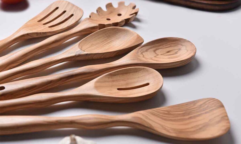 A Wooden Cooking Spoon