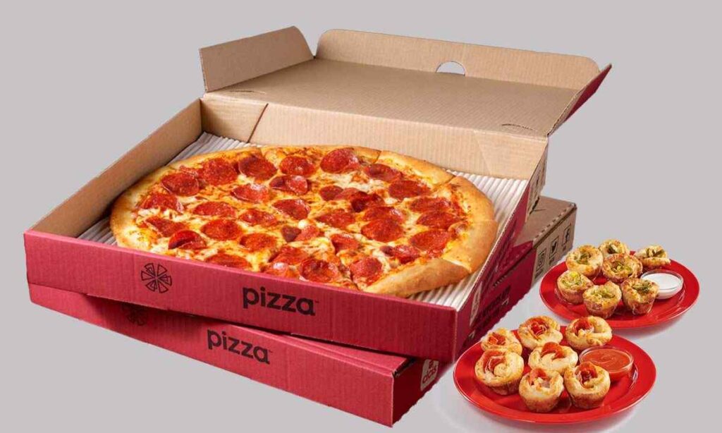 Large Pizza Box (Diagonal Across the Lid)