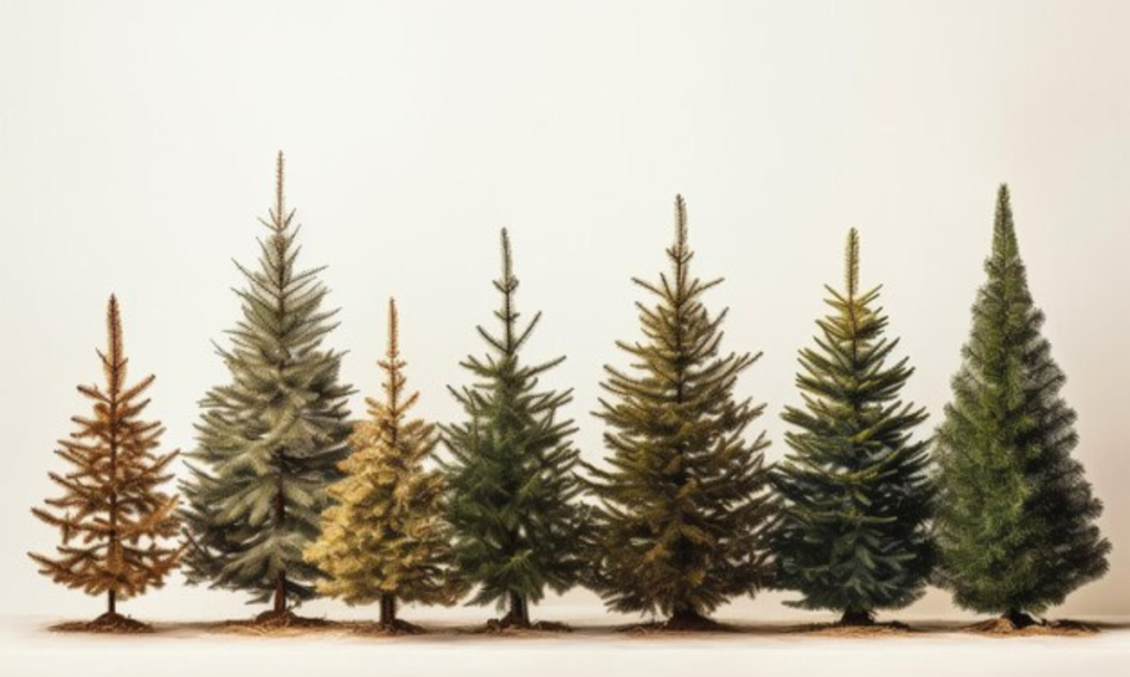 Six Christmas Trees