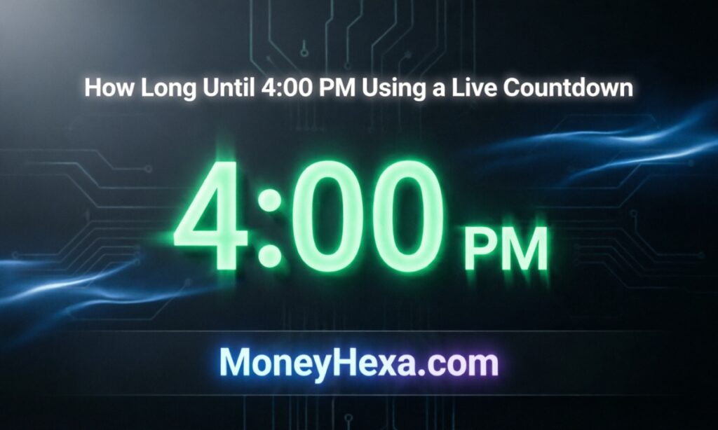 How Long Until 400 PM Using a Live Countdown