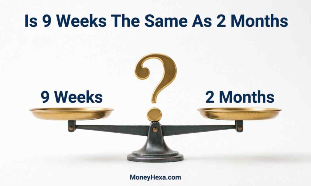 Is 9 Weeks The Same As 2 Months