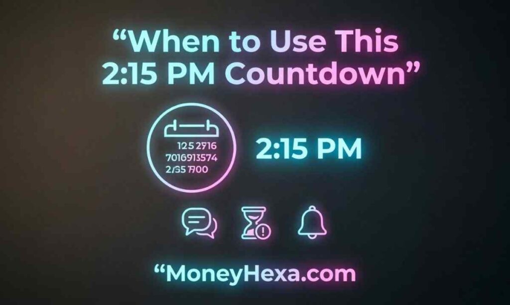 When to Use This 215 PM Countdown
