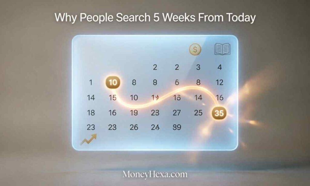 Why People Search 5 Weeks From Today