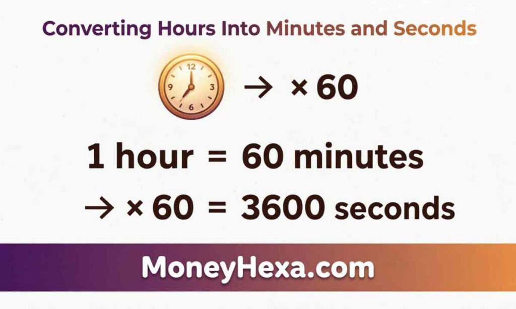 Converting Hours Into Minutes and Seconds