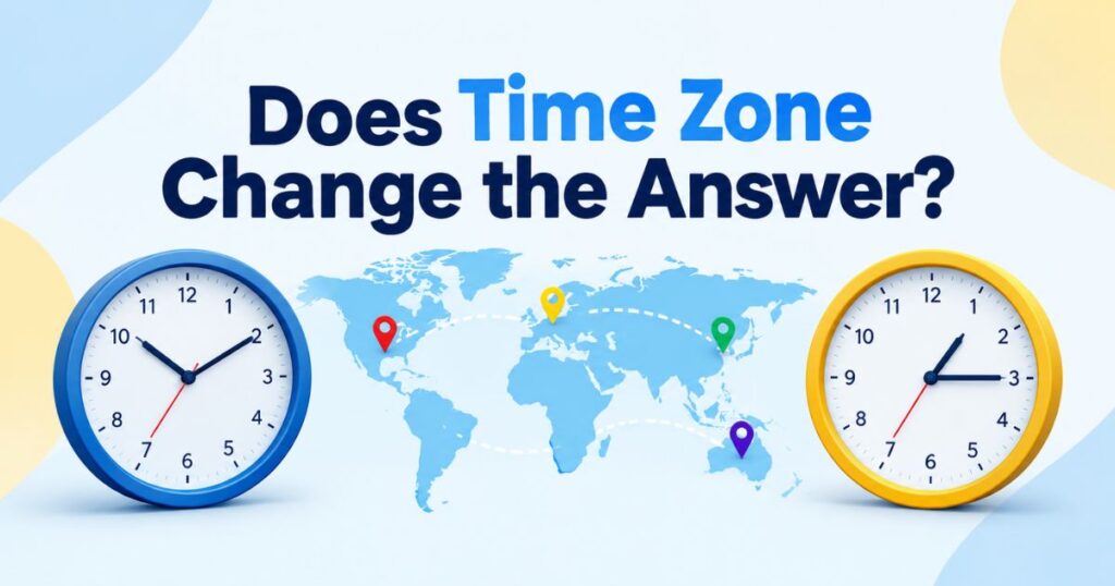 Does Time Zone Change the Answer