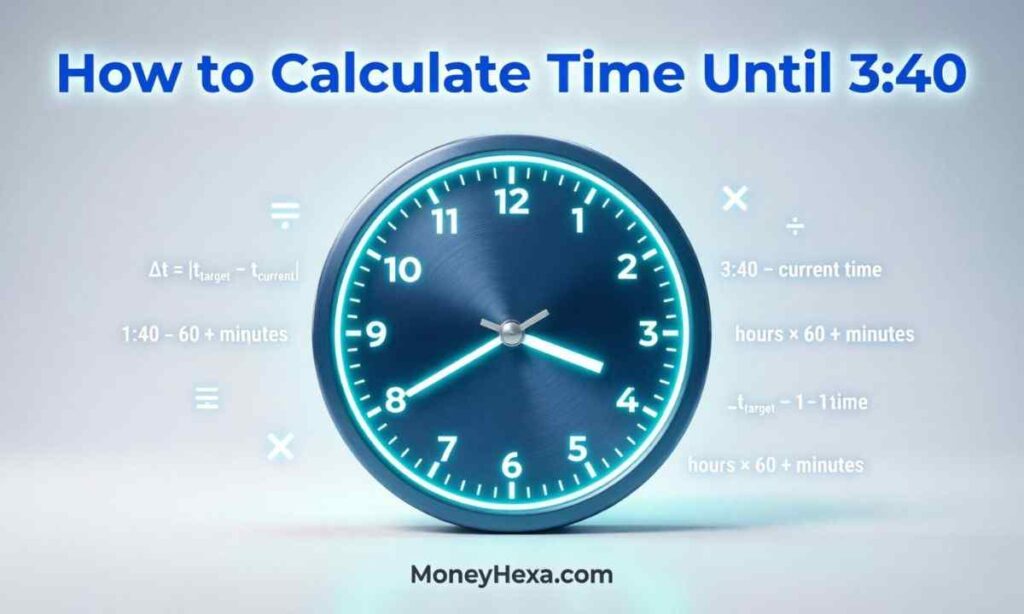 How to Calculate Time Until 3:40