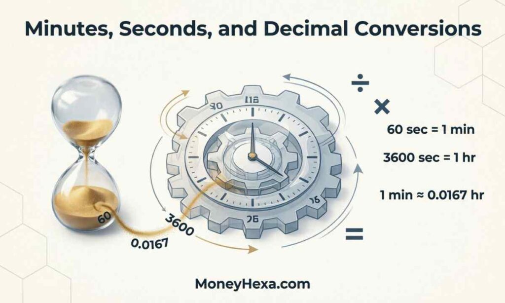 Minutes, Seconds, and Decimal Conversions