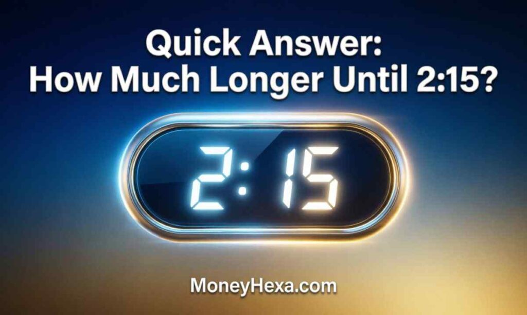 Quick Answer How Much Longer Until 2:15