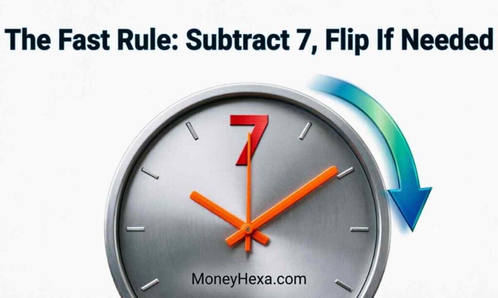 The Fast Rule Subtract 7, Flip If Needed