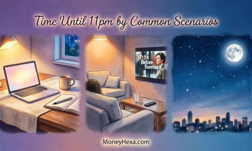 Time Until 11pm by Common Scenarios