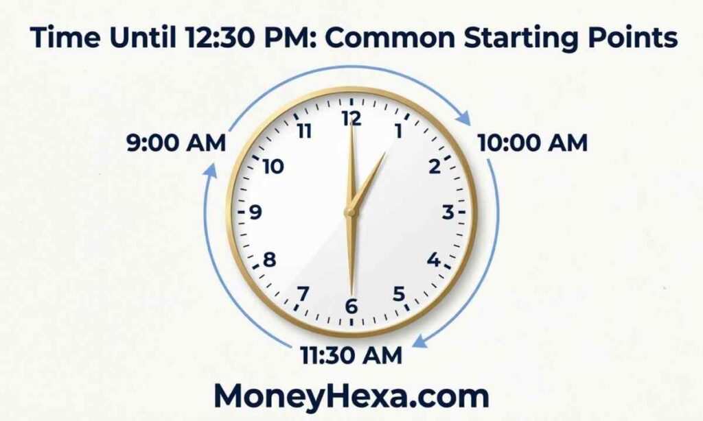 Time Until 12:30 PM Common Starting Points