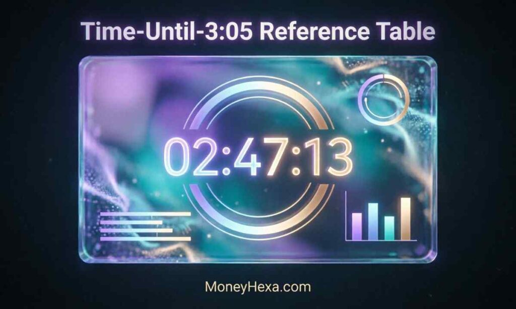 Time-Until-3:05 Reference Table