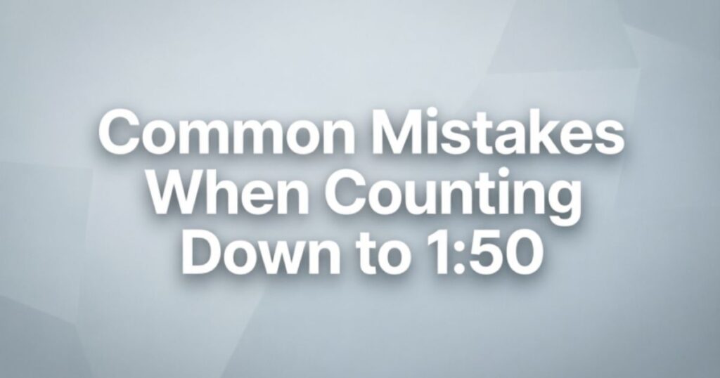 Common Mistakes When Counting Down to 150