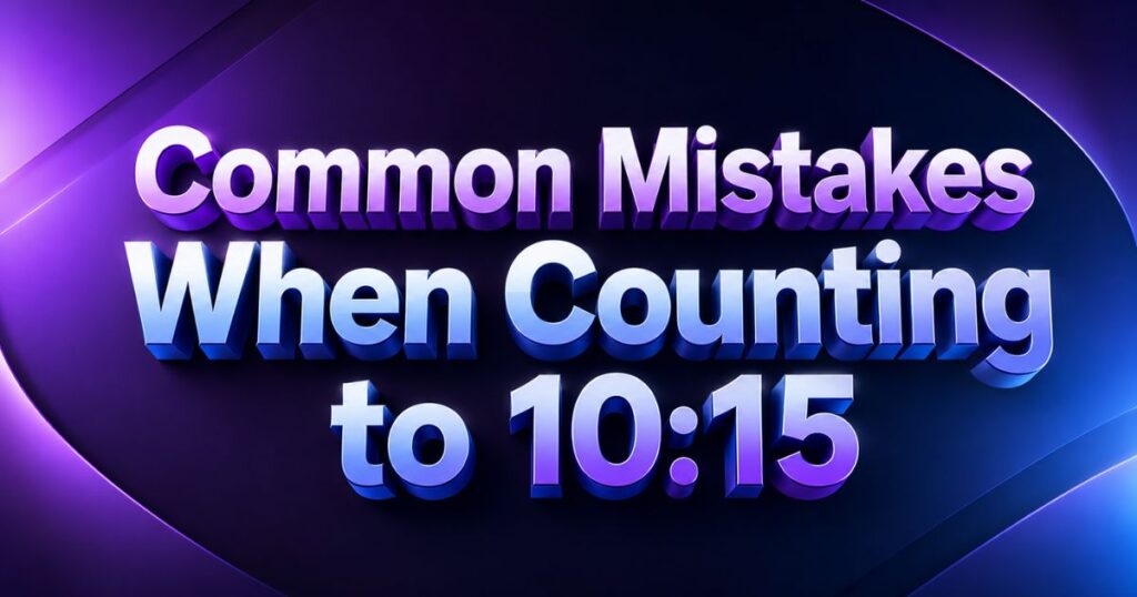 Common Mistakes When Counting to 1015