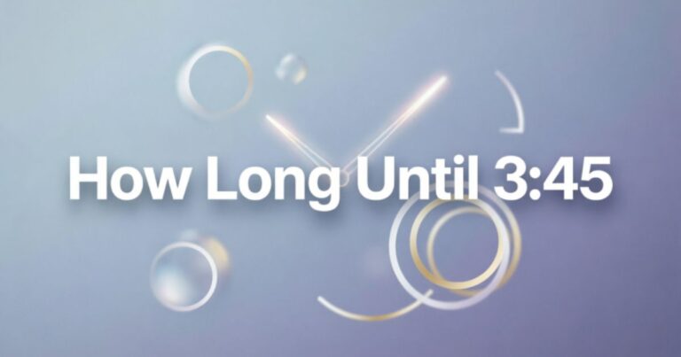How Long Until 345