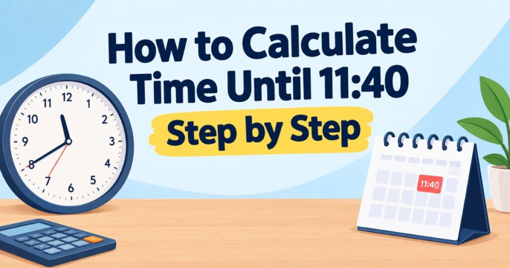 How to Calculate Time Until 1140 Step by Step