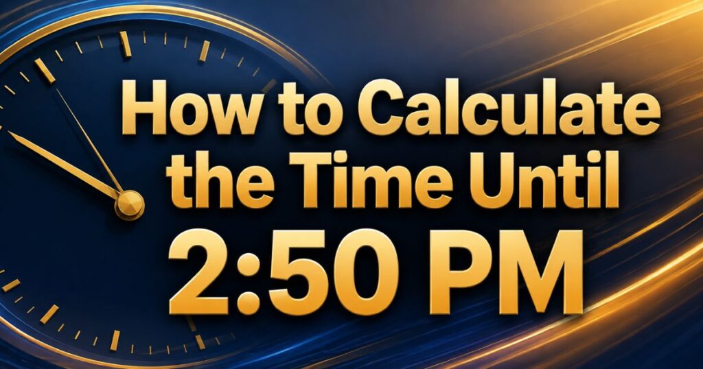 How to Calculate the Time Until 250 PM