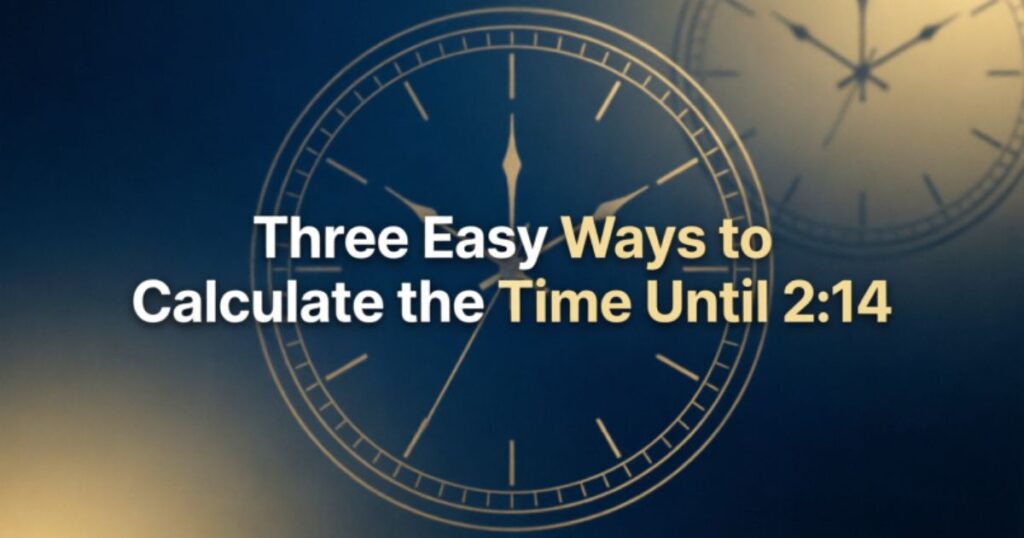 Three Easy Ways to Calculate the Time Until 214