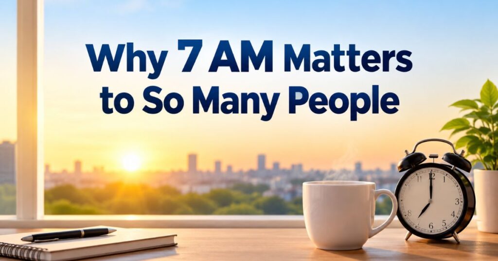 Why 7 AM Matters to So Many People
